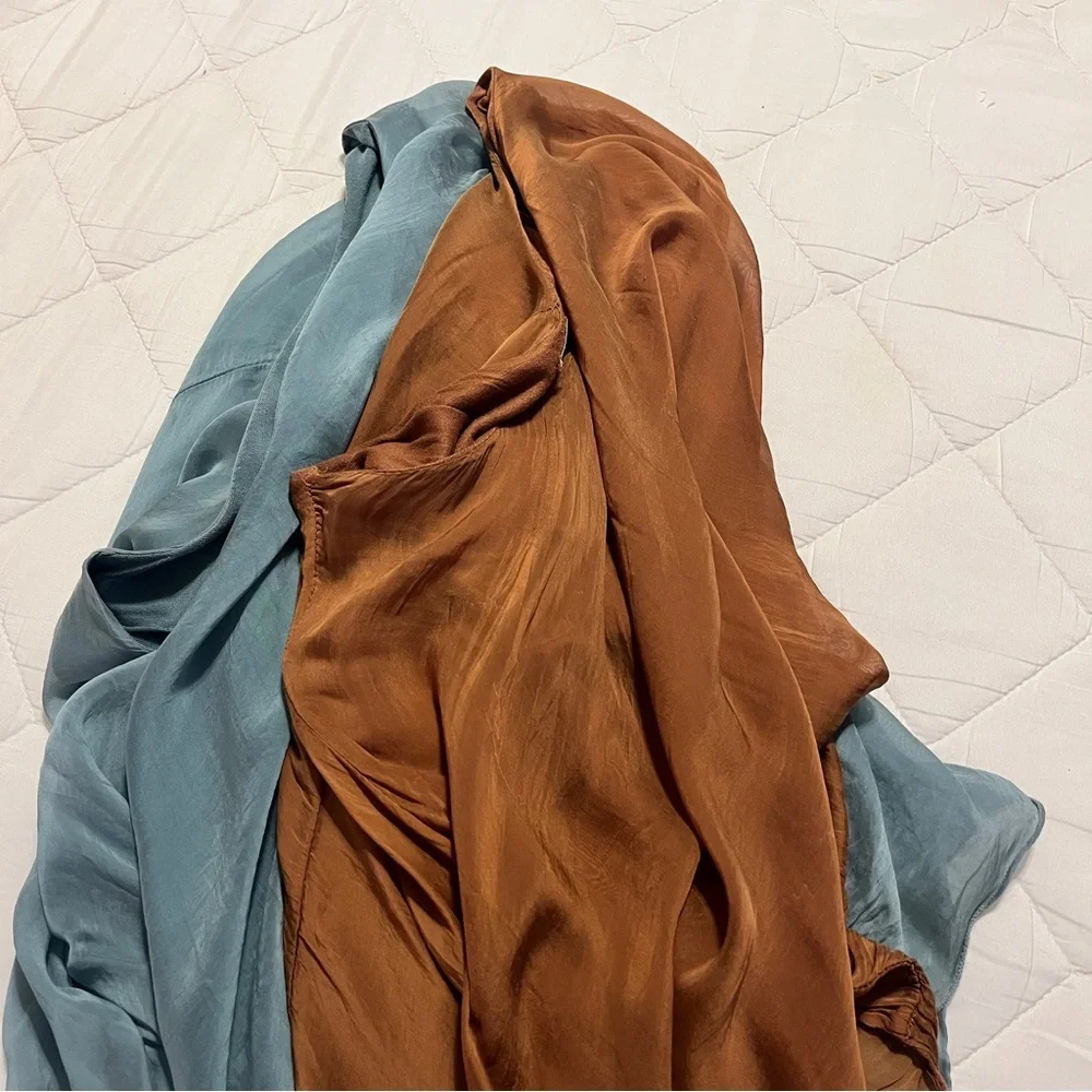 Mahina Rust Brown Women's Blouse - Picture 7 of 7